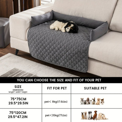 Scratch Resistant Pet Bed Cover, TPE Pet Furniture Protector, 75x75 cm