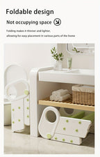 White children's washing stairs, kids bathroom steps, toddler step stool, bathroom stool for kids, child hygiene steps, kids self-care steps, bathroom ladder for kids