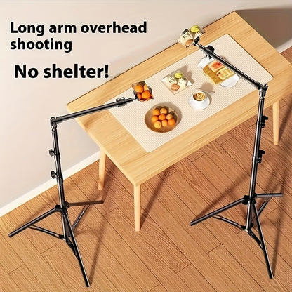 **Multi-Angle Flexible Shooting Stand: Your All-in-One Portable Assistant for Stable HD Live Streaming and Content Creation**
