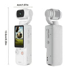 BLACK**4K HD 180° Rotating Anti-Shake Action Camera｜1.9-Inch Screen + 2000mAh Battery, Compact & Portable Vlogging & Travel Companion — Streamlined Design, Durable, Ideal for Content Creators & Holiday Gifting**