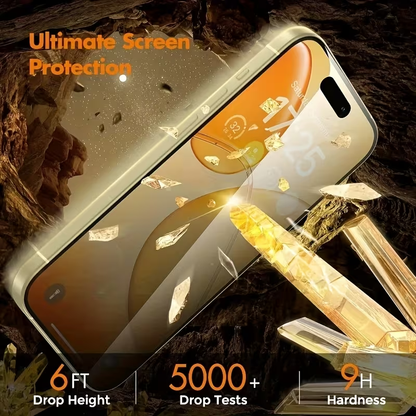 iPhone 17 - 4-pack Full-screen Privacy Steel-Clad Glass Film