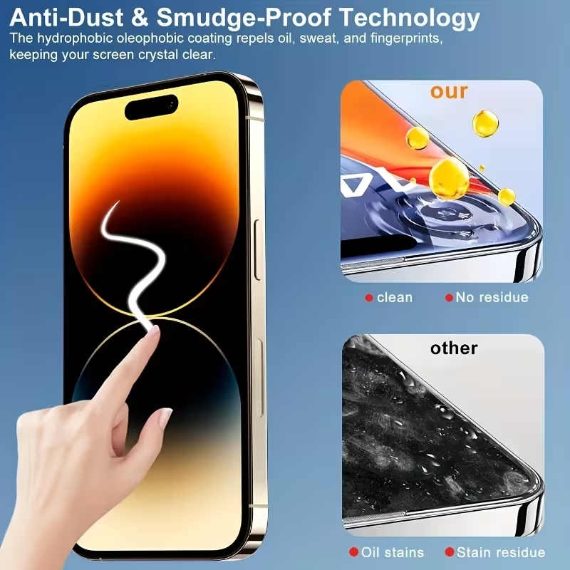 iPhone 16 E - 4-pack Full-screen Privacy Steel-Clad Glass Film