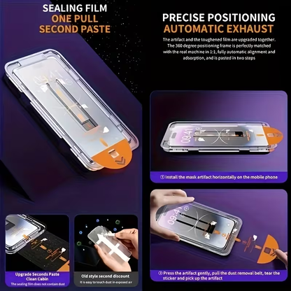 iPhone 13 Pro MaX - 4-pack Full-screen Privacy Steel-Clad Glass Film