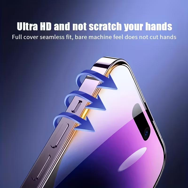 iPhone 15 Pro - 5 packs of high-definition protective film cases