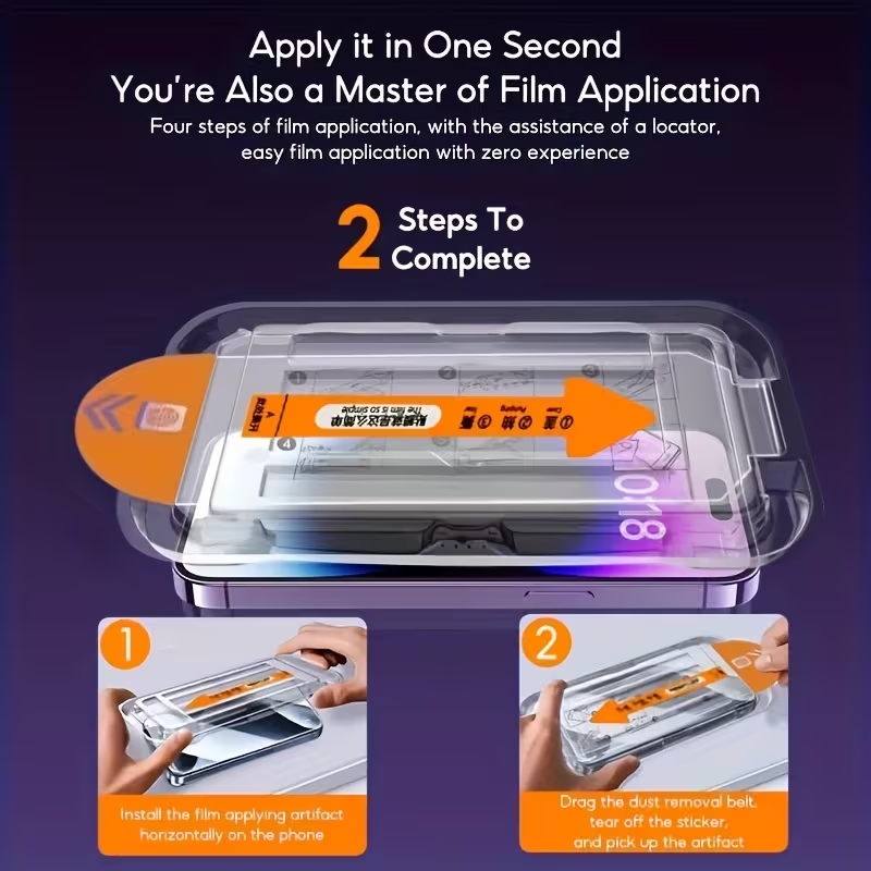 iPhone 16 - 5 packs of high-definition protective film cases