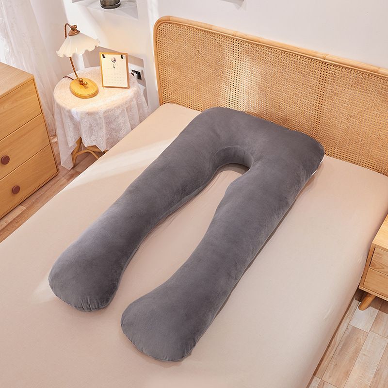 Maternity Pillow U-Shaped Pregnancy Pillow Pregnancy Body Pillow Breastfeeding - Gray - Size 70-130cm