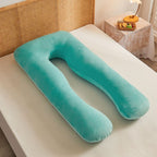 Maternity Pillow U-Shaped Pregnancy Pillow Pregnancy Body Pillow Breastfeeding - Light Green - Size 70-130cm