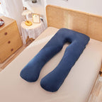 Maternity Pillow U-Shaped Pregnancy Pillow Pregnancy Body Pillow Breastfeeding - Light Green - Size 70-130cm