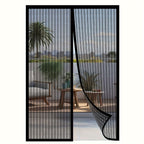 Magnetic Screen Door Self-Sealing Mesh Curtain Heavy-Duty Screen Door Insect - White - Size 120-250cm