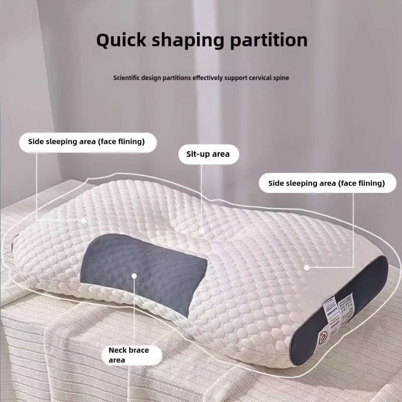 Knitted Neck Pillow Ultra Soft Pillow Breathable Pillow Moisture Wicking Pillow - White - Size 700g
