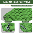 Camping Inflatable Mattress Breathable Camping Mattress Nylon Fabric Inflatable - Black - Size 190cm