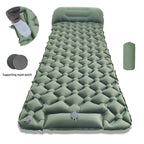 Camping Inflatable Mattress Breathable Camping Mattress Nylon Fabric Inflatable - navy blue - Size 190cm