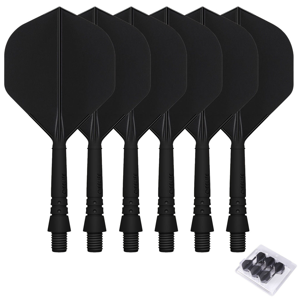 WEDARTER flying dart tail fin cross-border hot sale 2BA threaded integrated modified PP tough plastic anti-drop durable