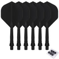 WEDARTER flying dart tail fin cross-border hot sale 2BA threaded integrated modified PP tough plastic anti-drop durable