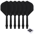 WEDARTER flying dart tail fin cross-border hot sale 2BA threaded integrated modified PP tough plastic anti-drop durable