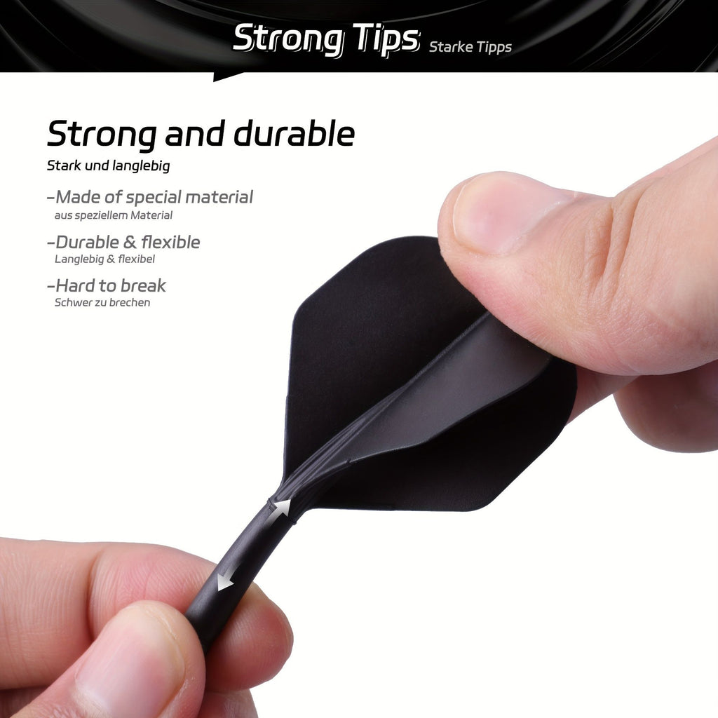 WEDARTER flying dart tail fin cross-border hot sale 2BA threaded integrated modified PP tough plastic anti-drop durable