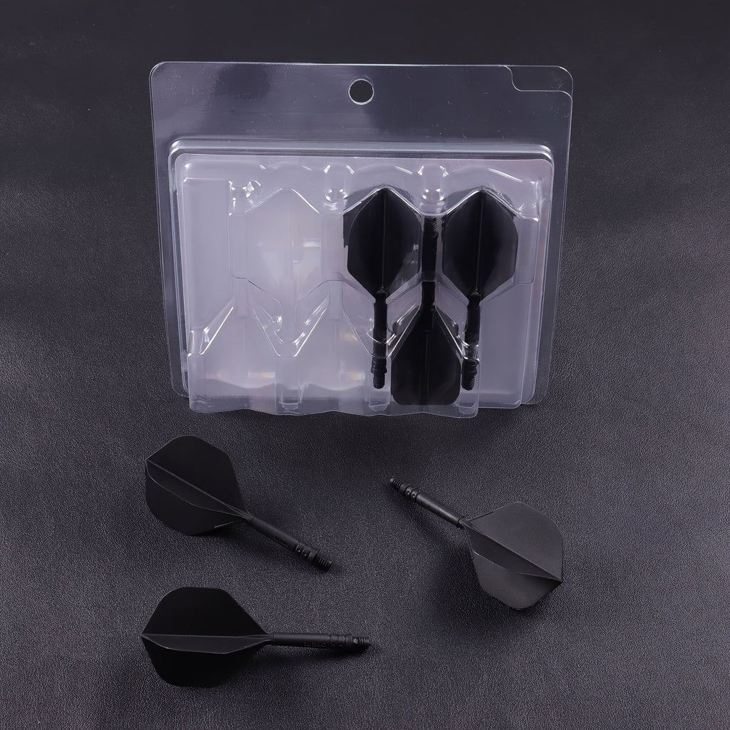 WEDARTER flying dart tail fin cross-border hot sale 2BA threaded integrated modified PP tough plastic anti-drop durable