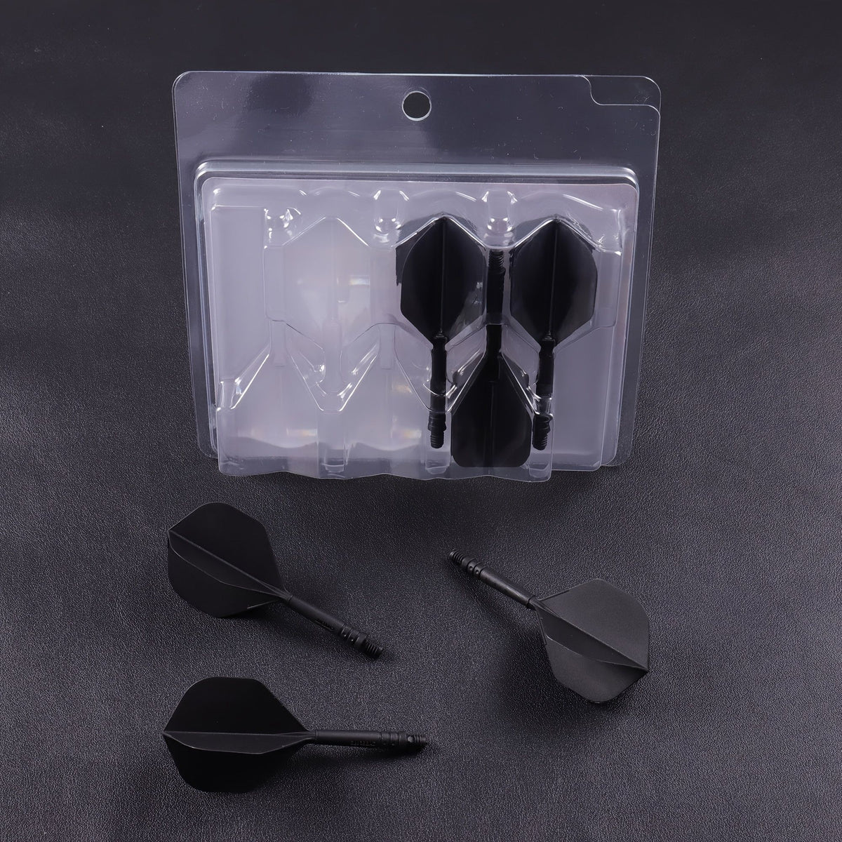 WEDARTER flying dart tail fin cross-border hot sale 2BA threaded integrated modified PP tough plastic anti-drop durable