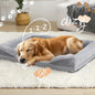 1 piece set XL size 102*80*18cm orthopedic foam dog bed, designed for super large dogs, C-shaped orthopedic dog bed, washable dog sofa bed, with removable cover and non-slip bottom, with supportive foam sofa design, suitable for pet dogs, cats, rabbits, c