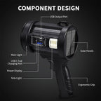 Solar Mobile Power Station: Modular Lighting + Dual Fast Charge, Real-Time Power Display, Your All-Round Outdoor & Emergency Partner.
