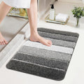 Bathroom Rugs,Ultra Soft Absorbent Bath Mat,Beige | Non-Slip TPR Backing Stays in Place, Machine Washable Bath Rugs Shaggy Rug for Bathroom Floor - Dark Gray - Size 50cm*80cm