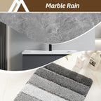 Bathroom Rugs,Ultra Soft Absorbent Bath Mat,Beige | Non-Slip TPR Backing Stays in Place, Machine Washable Bath Rugs Shaggy Rug for Bathroom Floor - Dark Gray - Size 50cm*80cm