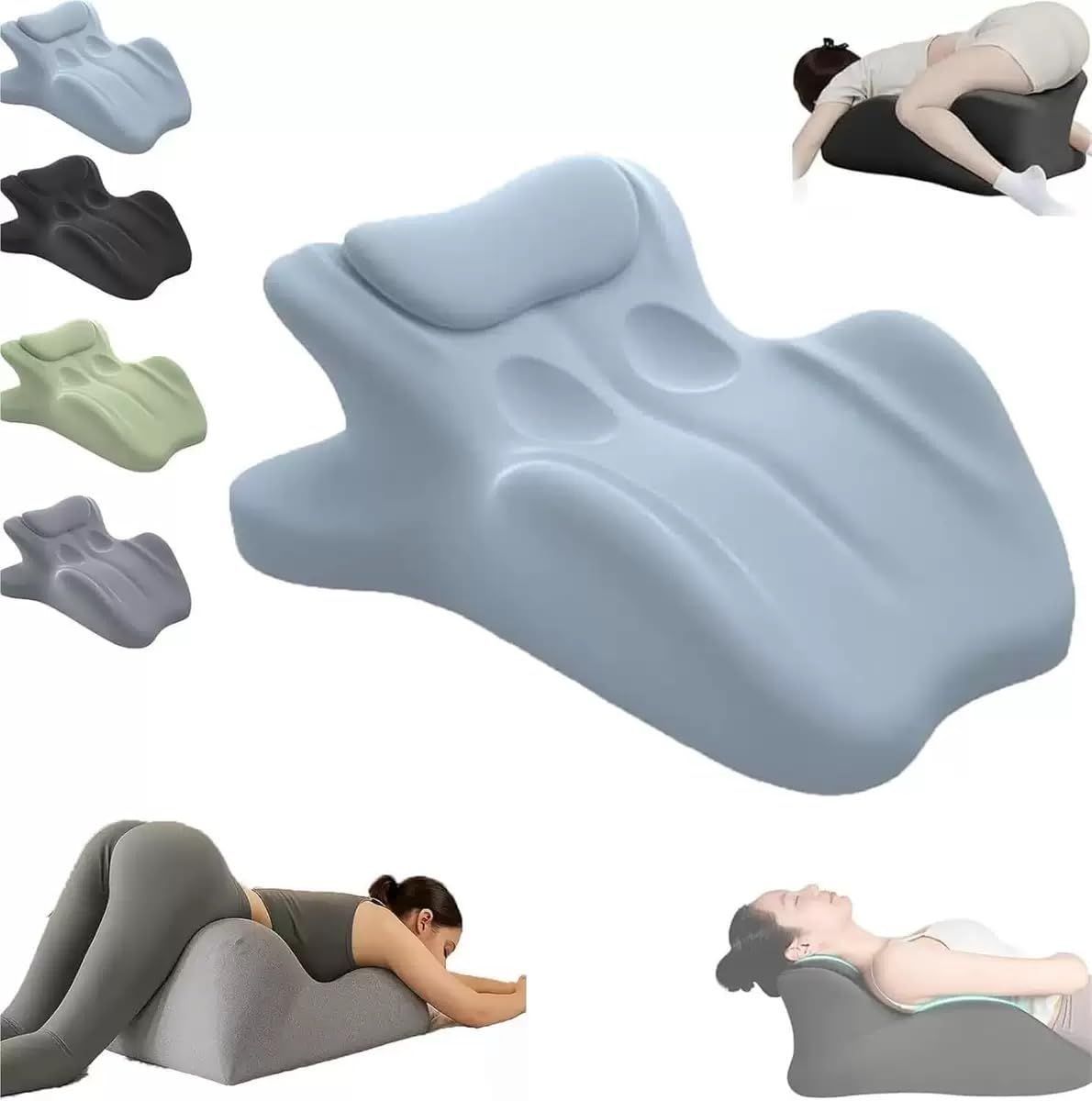 Intimacy Pillow 27 Degree Couples Pillow for Couples Sweet Spot Intimacy Pillows, Maintains Perfect 27 Angle Every Time, Firm Foam that Won?t Shift, Waterproof & Washable Cover - Blue - Size 23.22 * 18.11 * 9.44 in