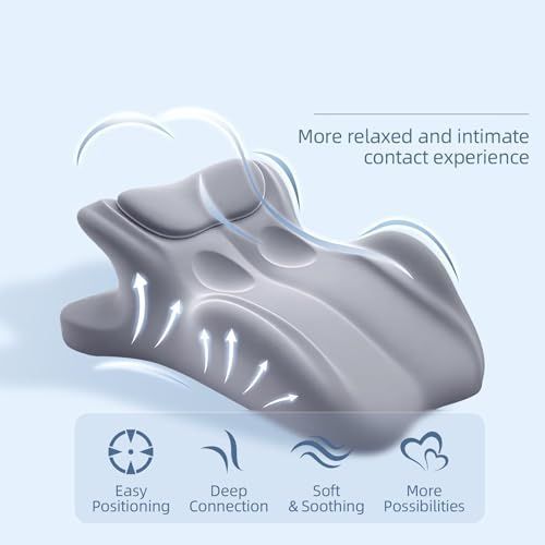 Intimacy Pillow 27 Degree Couples Pillow for Couples Sweet Spot Intimacy Pillows, Maintains Perfect 27 Angle Every Time, Firm Foam that Won?t Shift, Waterproof & Washable Cover - Blue - Size 23.22 * 18.11 * 9.44 in