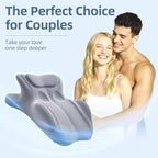Intimacy Pillow 27 Degree Couples Pillow for Couples Sweet Spot Intimacy Pillows, Maintains Perfect 27 Angle Every Time, Firm Foam that Won?t Shift, Waterproof & Washable Cover - Blue - Size 23.22 * 18.11 * 9.44 in