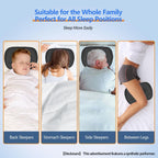Ear Piercing Hole Pillows Side Sleeper Pillow with an Ear Hole for CNH Side Sleepers and Ear Inflammation Pressure Sores, Adjustable Cotton and Polyester Curved Side Pillow - Gray - Size 44cm*32cm