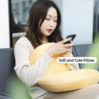 Soft and Comfortable Cat Belly Pillow Home Memory Foam Pillow Cervical Deep Sleep Memory Pillow High Pillow - Arc Patchwork - Size 55 * 35 * 11cm