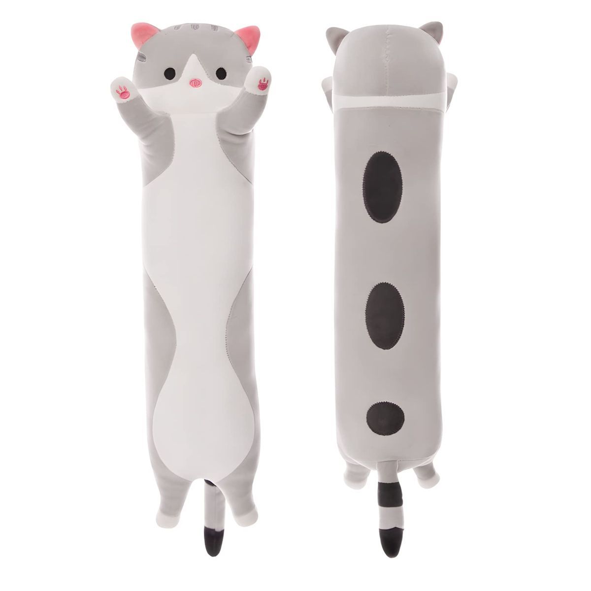 Long Cat Plush Pillow Cat Plush Toy PP Fabric Pillow Soft Cat Pillow Cat-Themed - Yellow - Size 51.2