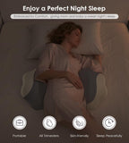 Pregnancy Pillows for Sleeping, Memory Foam Maternity Pillow Support for Back Belly HIPS, Adjustable Travel Wedge Pillow for Pregnant Women, Side Sleeping Pregnant Pillows with Cooling Pillowcase - Gray - Size 27.5in*15.7in