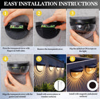 Raised Garden Bed Solar Lights Magnetic with Dusk to Dawn Sensors Wide Angle IPX4 Waterproof Solar Powered Lights Outdoor for Planter Raised Beds Garden Patio Yard Fence, Warm White - Black - Size 1 Pack