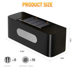 Solar Fence Lights, Solar Wall Lights Waterproof Outdoor Up and Down Lighting for Outside, Garden, Walkway, Door, Porch, Deck - White - Size 4 Pack