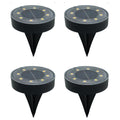 Solar Ground Lights Garden Lights Outdoor Lights Waterproof Lights LED Lights - Warm White - Size 4 Pack
