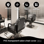 3Pcs Salon Chair Cover, PVC Clear Chair Back Covers, Waterproof Salon Chair Covers Protectors, Soft Salon Chair Back Cover, Fits Most Standard Salon Chairs Office Chairs, 20"x 15.7"x 4.7" - Clear - Size 20in