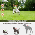 Automatic Dog Ball Launcher with 15 Mini Tennis Balls & Mesh Bag – Rechargeable Pet Toy for Small Dogs, Adjustable Launch Distance, Interactive Play (Blue)