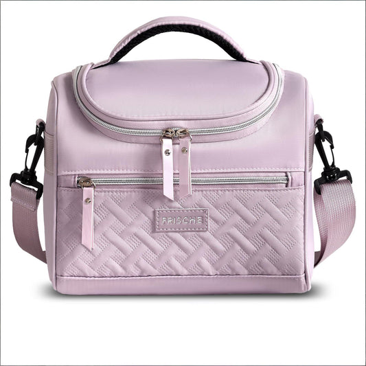 Insulated Lunch Bag with Adjustable Shoulder Strap – 8L Cooler Tote for Work, School, Picnic & Outdoor Use (Purple) | Other Colors Available in Store