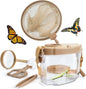 Kids Bug Catching Kit with Extendable Net, Magnifier & Observation Habitat – Outdoor Exploration Toy for Backyard & Camping (Brown)