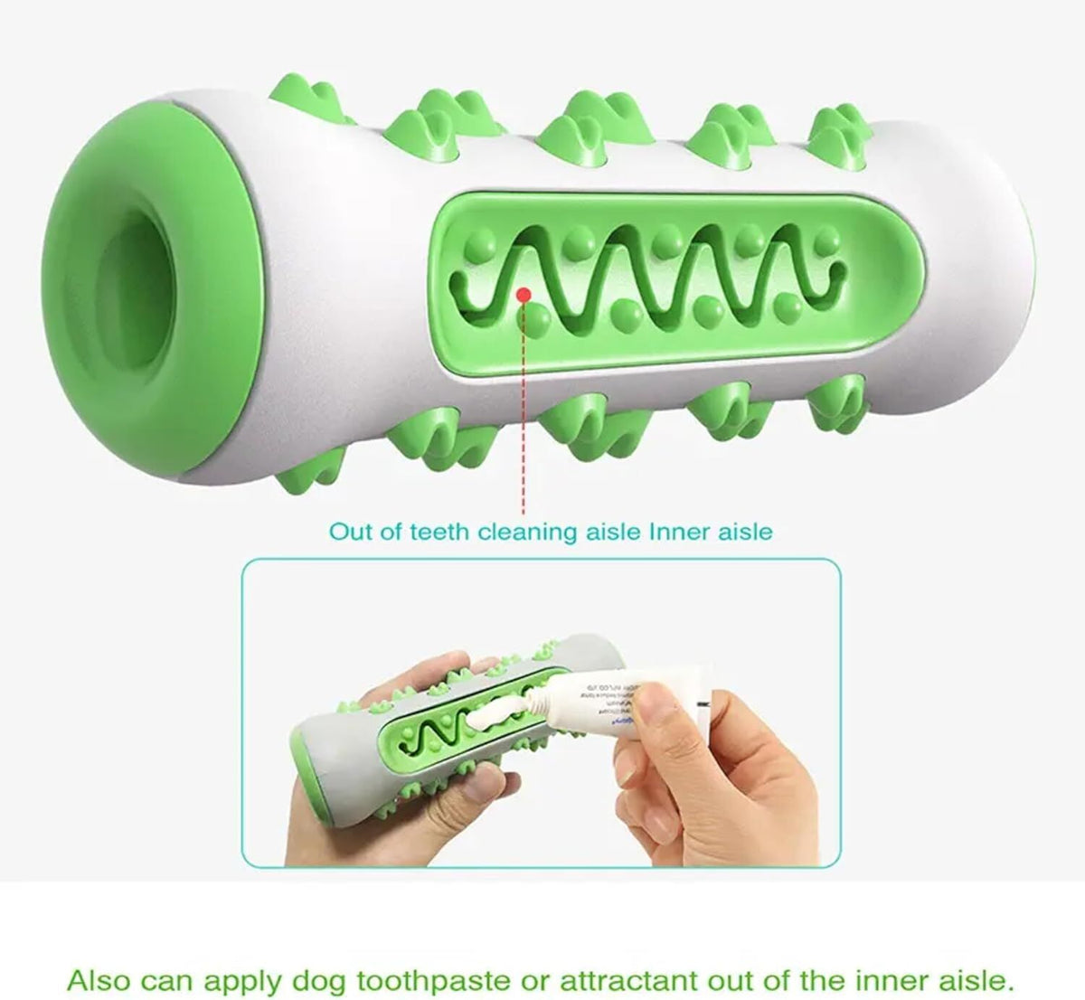 Dog Chew Toy: Durable Nylon & TPR, Teeth Cleaning Bone for Aussie Dogs