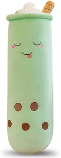 Bubble Tea Plush Pillow Soft Plush Toy Skin-Friendly Pillow Multiple Sizes Cute - Green - Size 43in