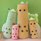 Bubble Tea Plush Pillow Soft Plush Toy Skin-Friendly Pillow Multiple Sizes Cute - Yellow - Size 36in