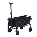 Foldable Camping Wagon: Retractable Handle, Lightweight Design for Outdoor Trips, Beach & Picnics