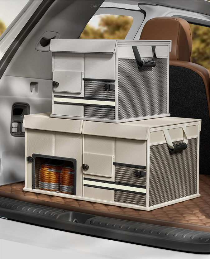 Foldable Car Trunk Organiser, 30L/60L Large Capacity Storage Box for Auto Boot, Multi-functional Cargo Container