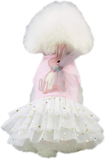 pet products Small Dog Dress Female Tiny Puppy Clothes Girl Tutu for Dogs Dresses Harness Birthday Apparel（Chest circumference27cm, back length16cm, neck circumference20cm）