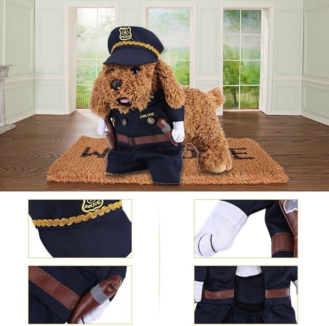 pet products Pet Cosplay Outfit, Funny Dog Cat Party Costume Puppy Uniform Pet Cosplay Clothes for Halloween Christmas Theme Party