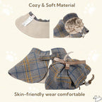 pet products Dog Costume-Cute Detective Pet Clothes Set Halloween Cosplay Party Outfit Winter Fashion Cape Cloak Hat for Small Medium Dog & Cat Kitten