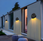 Solar Outdoor Wall Lights (2-Pack): IP44 Waterproof LED Sconces for Garden, Patio & Pathway Lighting（white light）