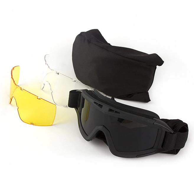 Christmas gifts for husband or boyfriend
 Tactical Safety Goggles with 3 Interchangeable Lenses, Wind & Dust Protection for Outdoor & Tactical Use(green)
